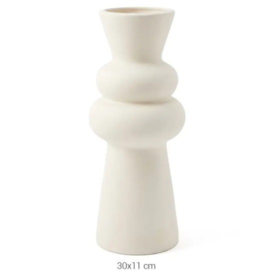 SR064 Boru Vazo Ham Seramik Obje
