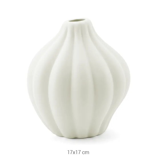 SR070 Rüzgar Vazo Ham Seramik Obje