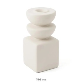 SR087 Üç Şamdan Ham Seramik Obje