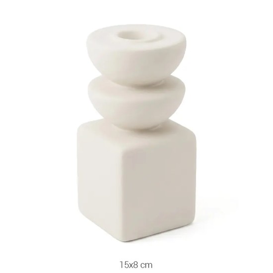 SR087 Üç Şamdan Ham Seramik Obje