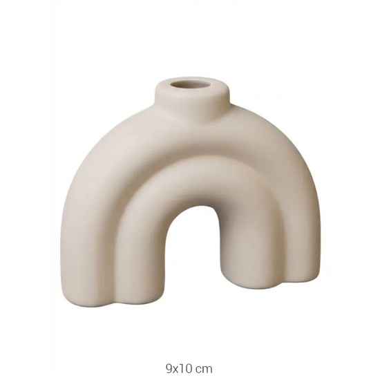 SR088 N Şamdan Ham Seramik Obje