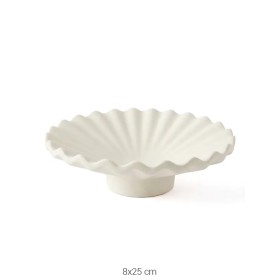 SR100 Fırfırlı Tabak Ham Seramik Obje