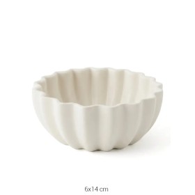 SR108 Rölyefli Küçük Tabak Ham Seramik Obje