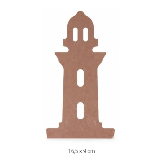 H088 Deniz Feneri Ahşap Boyanabilir Obje 18mm