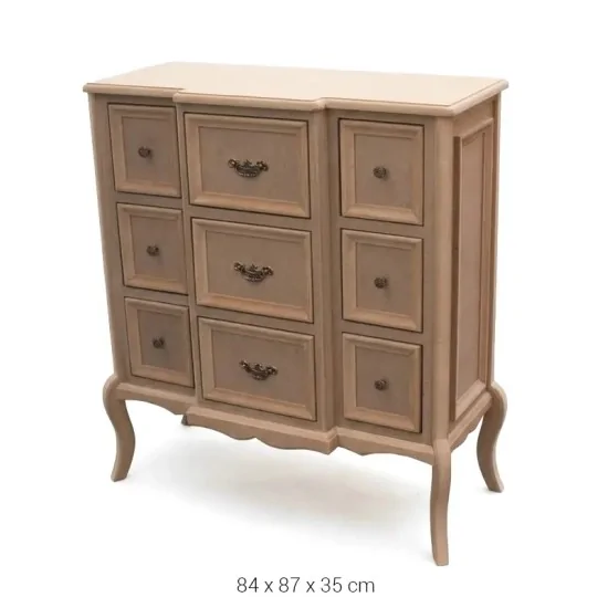 SM15 Lüks Vintage Konsol Ahşap Boyanabilir Obje