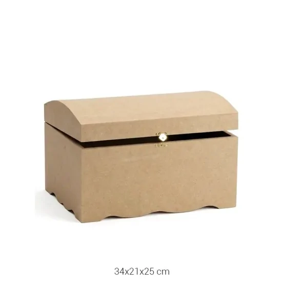 SA412 Küçük Bombe Sandık Ahşap Boyanabilir Obje