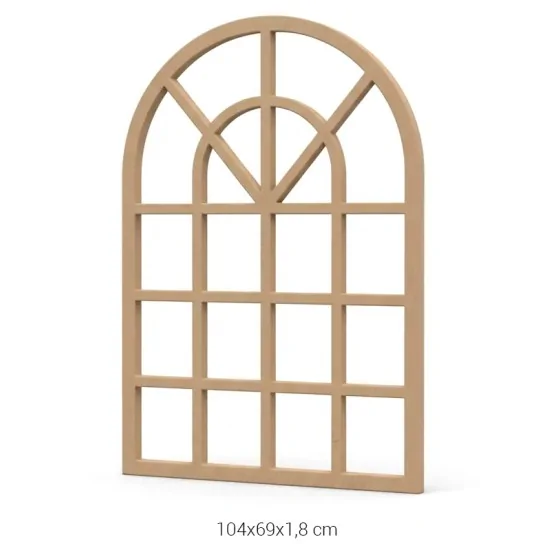 AY182 18 mm Ayna Çerçevesi Ahşap Boyanabilir Obje