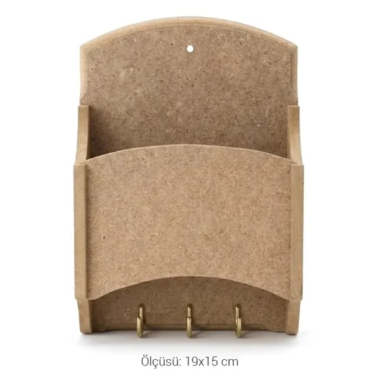 A023 Minik Anahtarlık Ahşap Boyanabilir Obje