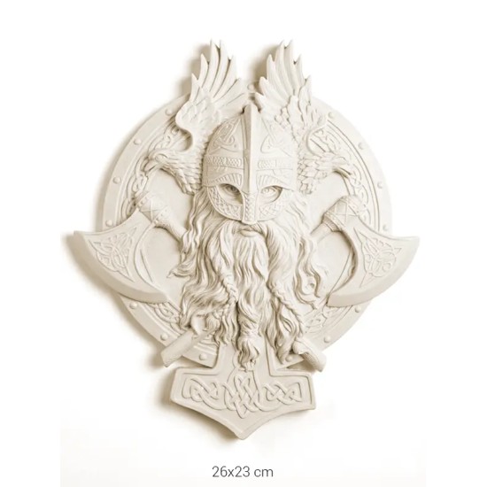 P020 Yana Viking Duvar Panosu Ham Polyester Obje