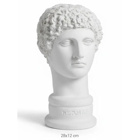 P059 Yana Hermes Büstü Ham Polyester Obje