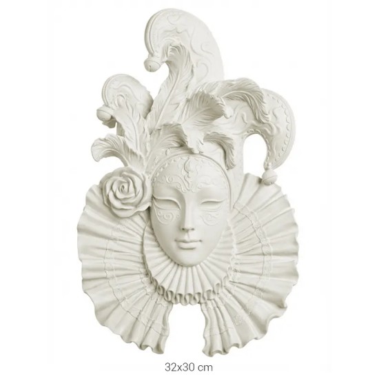 P217 Yana Venedik Maskesi Duvar Panosu Ham Polyester Obje