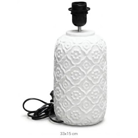 P239 Yana Desenli Abajur Ayağı Ham Polyester Obje