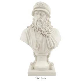 P423 Yana Leonardo Da Vinci Büstü Ham Polyester Obje