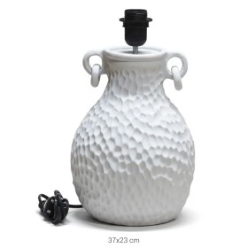 P459 Yana Dövme Dokulu Halkalı Abajur Ayağı Ham Polyester Obje