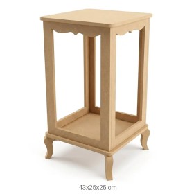 SM22 Küçük Ayaklı Çiçeklik Ahşap Boyanabilir Obje