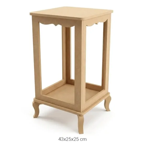 SM22 Küçük Ayaklı Çiçeklik Ahşap Boyanabilir Obje