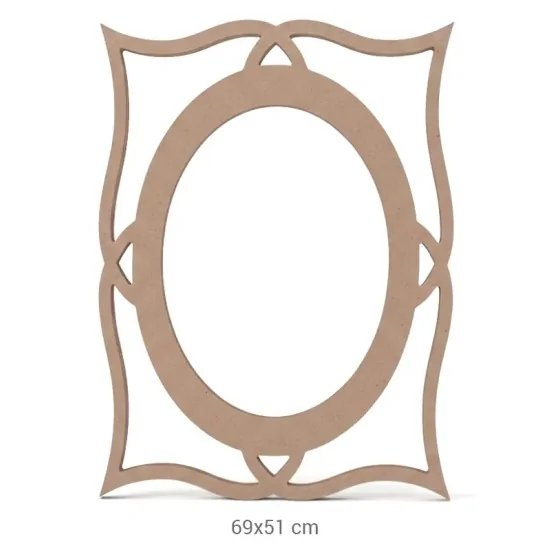 AY118 Ayna Çerçevesi Ahşap Boyanabilir Obje