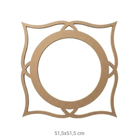 AY120 Ayna Çerçevesi Ahşap Boyanabilir Obje