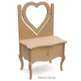 AY178 Kalpli Makyaj Aynalığı Ahşap Boyanabilir Obje