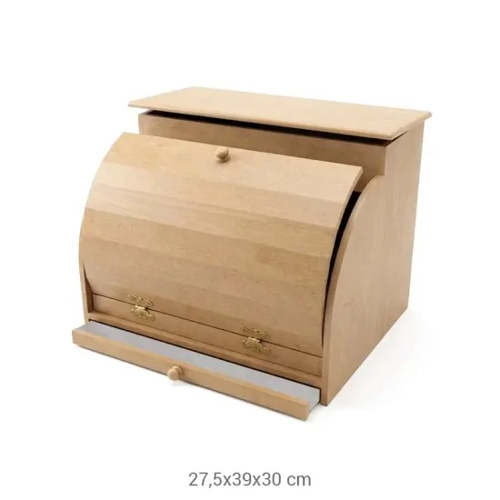 E339 Kesme Tahtalı Ekmeklik Ahşap Boyanabilir Obje