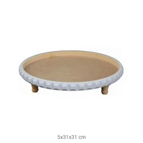 EG59 Ayaklı Yuvarlak Sunumluk (Büyük) Ahşap Boyanabilir Obje