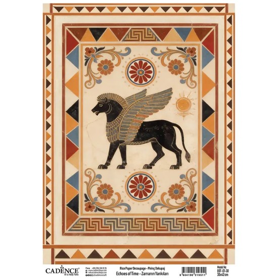 EOT01 Zamanın Yankıları Cadence Pirinç Dekopaj Kağıdı 30X42cm