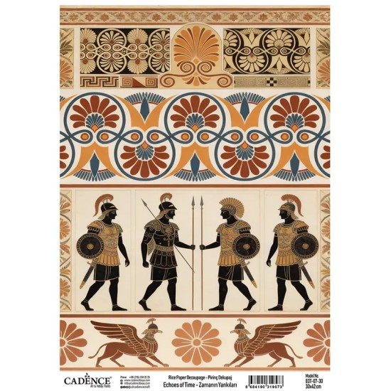 EOT07 Zamanın Yankıları Cadence Pirinç Dekopaj Kağıdı 30X42cm