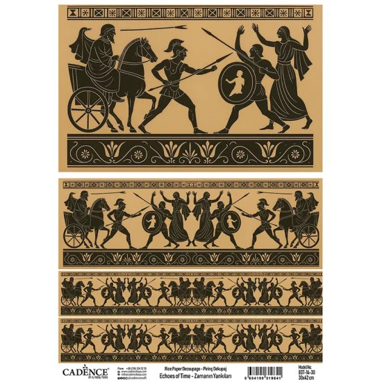 EOT14 Zamanın Yankıları Cadence Pirinç Dekopaj Kağıdı 30X42cm