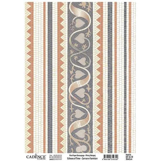 EOT24 Zamanın Yankıları Cadence Pirinç Dekopaj Kağıdı 30X42cm
