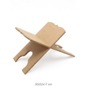 F735 Demonte Büyük Rahle Ahşap Boyanabilir Obje