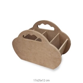 F749 Oval Kaşıklık Ahşap Boyanabilir Obje