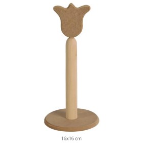 F750 Lale Dik Havluluk Ahşap Boyanabilir Obje