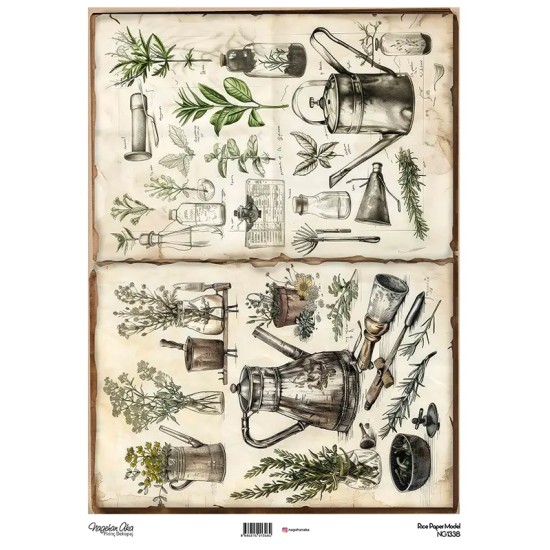 Model NG1338 NagehanAka Pirinç Dekopaj Kağıdı