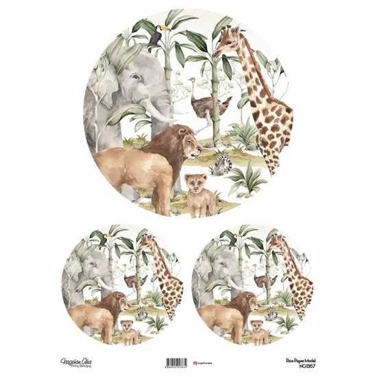 Model NG1367 NagehanAka Pirinç Dekopaj Kağıdı