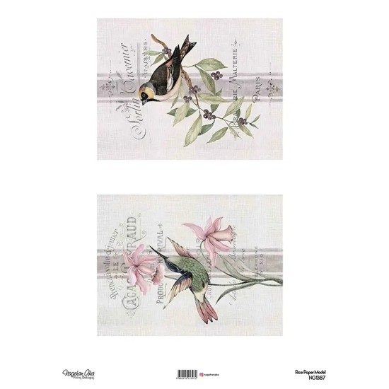 Model NG1387 NagehanAka Pirinç Dekopaj Kağıdı