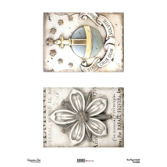 Model NG1398 NagehanAka Pirinç Dekopaj Kağıdı