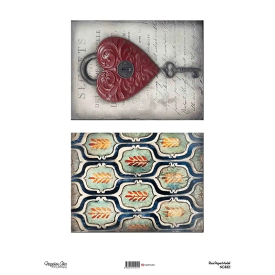 Model NG1401 NagehanAka Pirinç Dekopaj Kağıdı