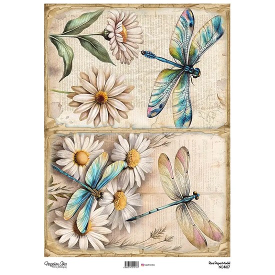 Model NG1407 NagehanAka Pirinç Dekopaj Kağıdı