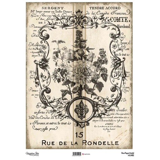 Model NG1415 NagehanAka Pirinç Dekopaj Kağıdı