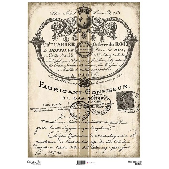 Model NG1416 NagehanAka Pirinç Dekopaj Kağıdı