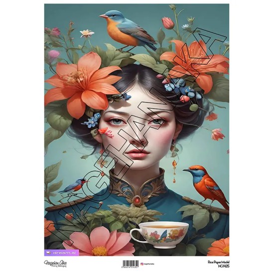 Model NG1425 NagehanAka Pirinç Dekopaj Kağıdı