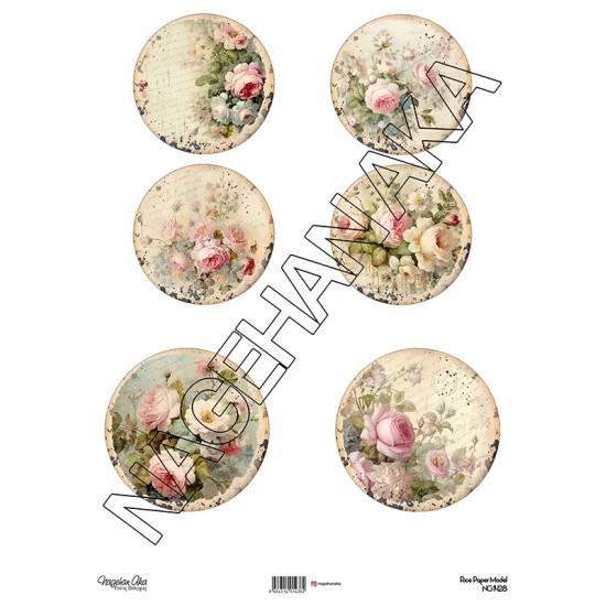 Model NG1428 NagehanAka Pirinç Dekopaj Kağıdı