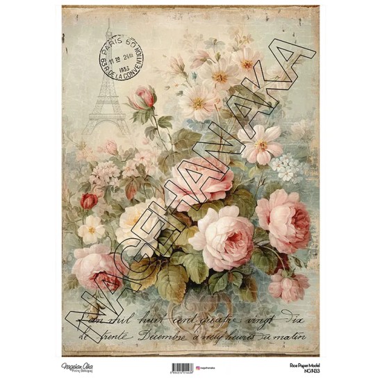 Model NG1433 NagehanAka Pirinç Dekopaj Kağıdı