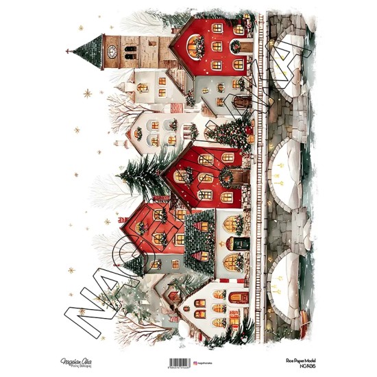 Model NG1436 NagehanAka Pirinç Dekopaj Kağıdı