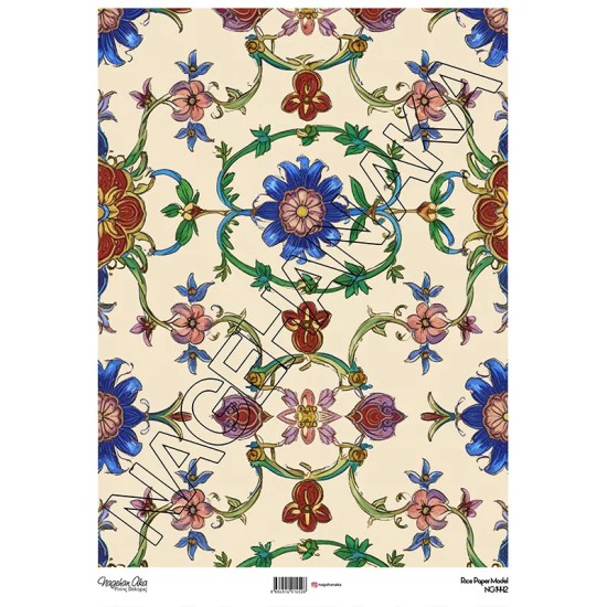Model NG1442 NagehanAka Pirinç Dekopaj Kağıdı