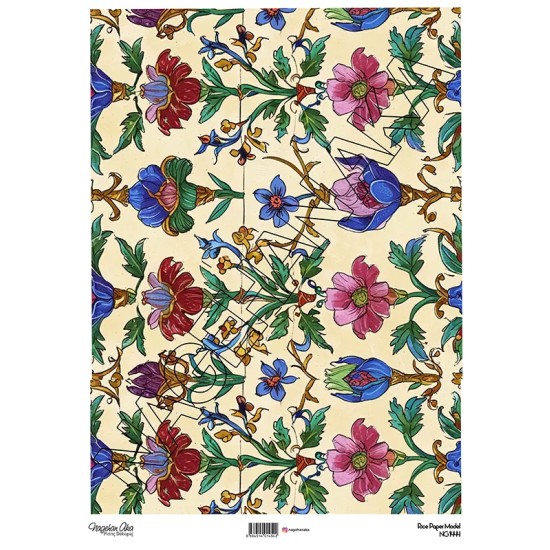 Model NG1444 NagehanAka Pirinç Dekopaj Kağıdı