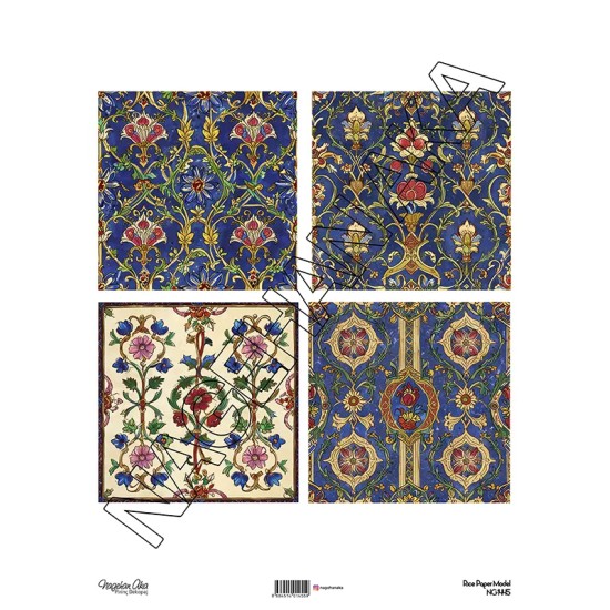 Model NG1445 NagehanAka Pirinç Dekopaj Kağıdı