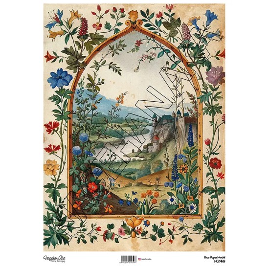 Model NG1449 NagehanAka Pirinç Dekopaj Kağıdı