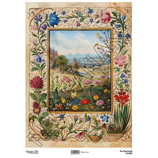 Model NG1452 NagehanAka Pirinç Dekopaj Kağıdı
