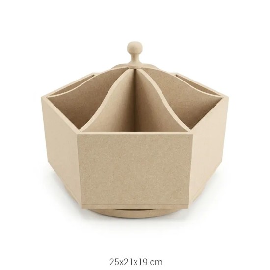 F835 Döner Kaşıklık Ahşap Boyanabilir Obje